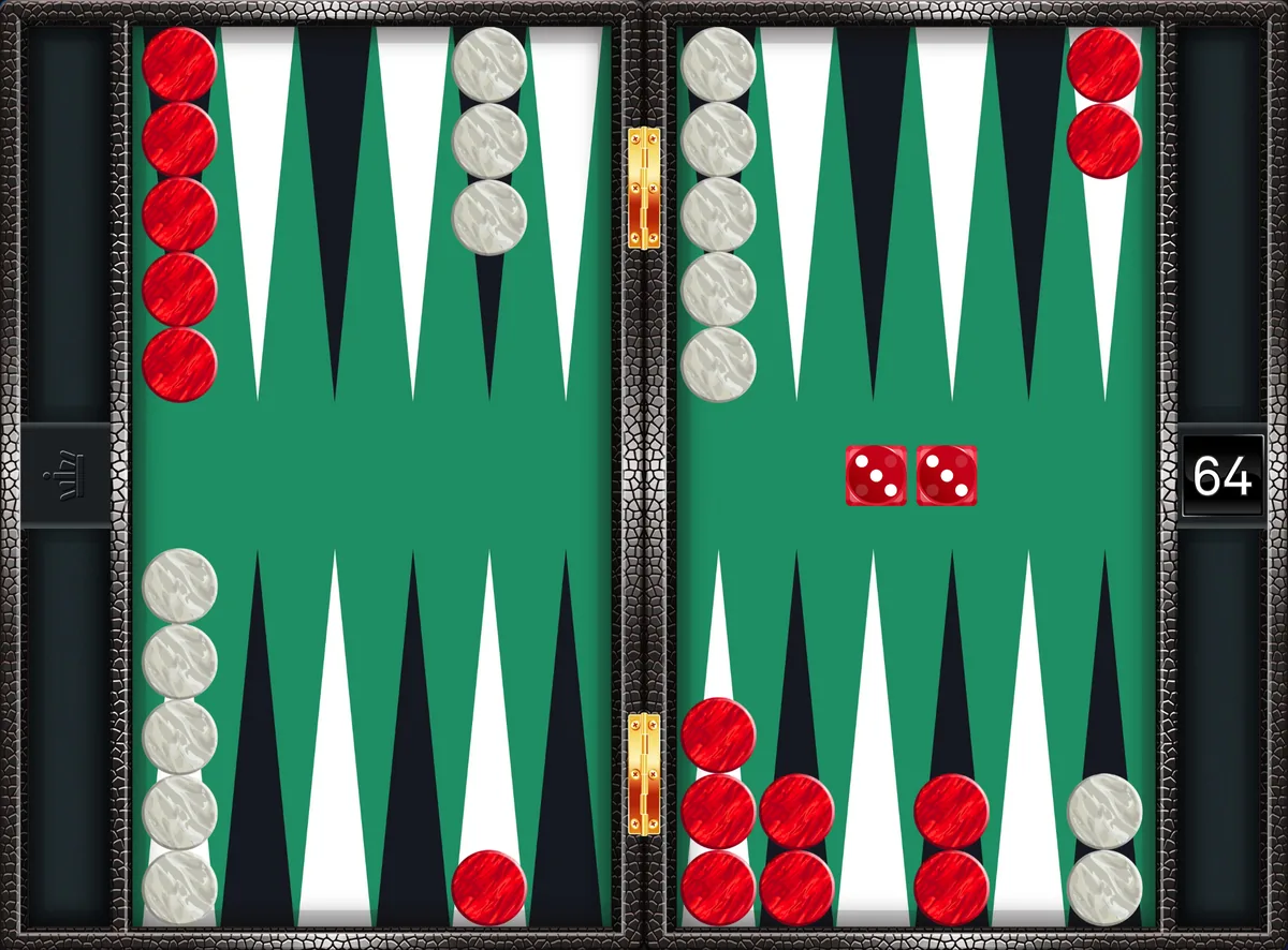 Backgammon doubles 3-3 played from the standard setup: 8/5(2), 6/3(2)